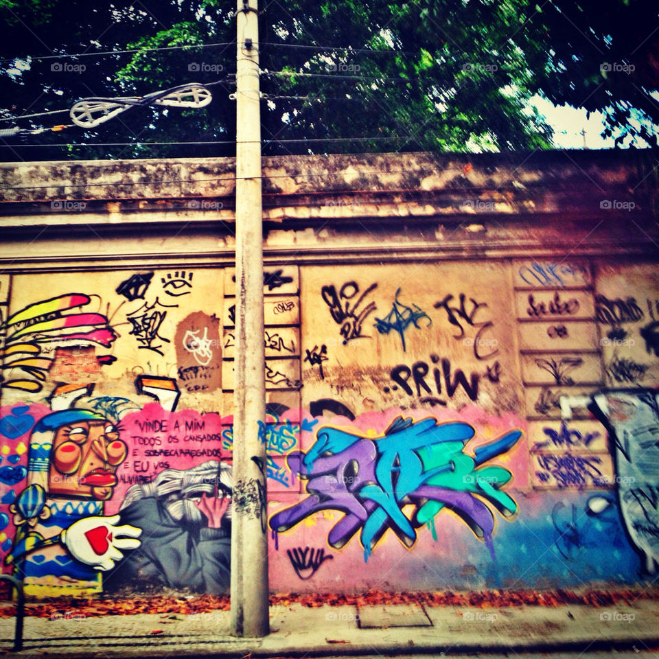 rio de janeiro fashion graffiti wall by patriciabd