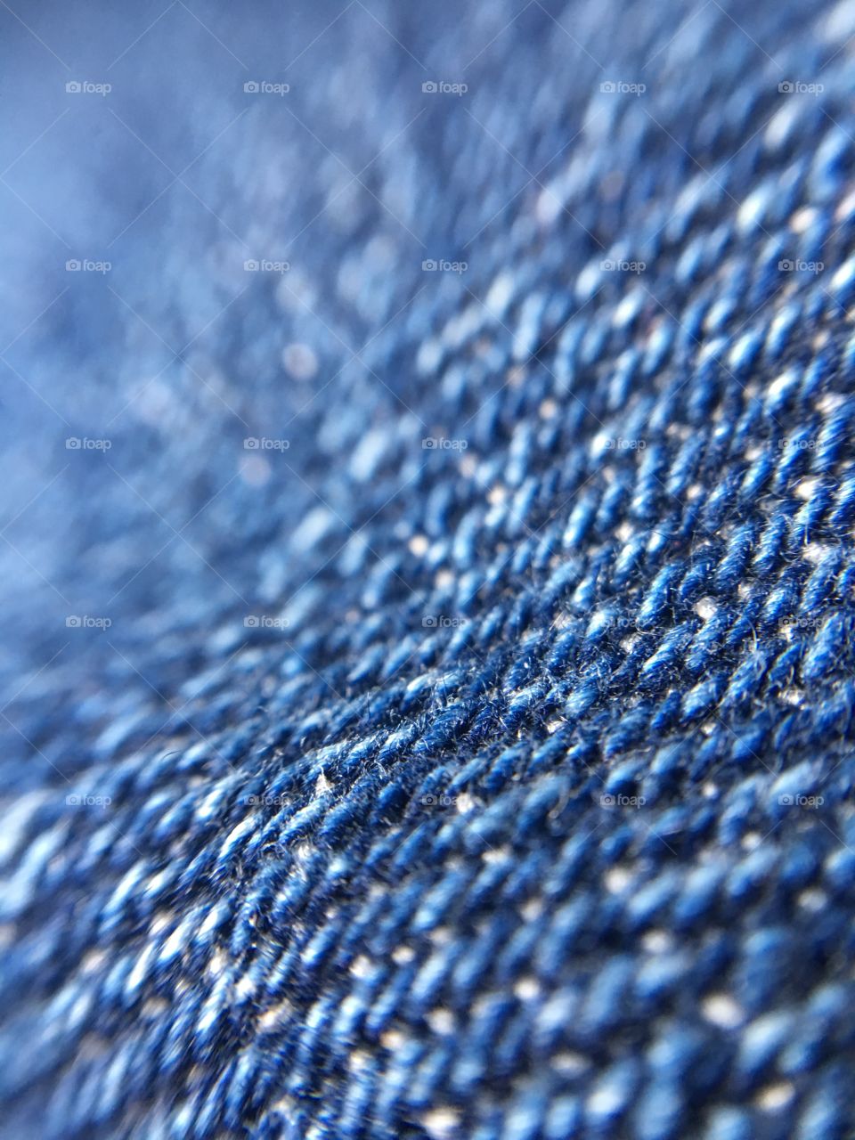Extreme close-up of blue jean