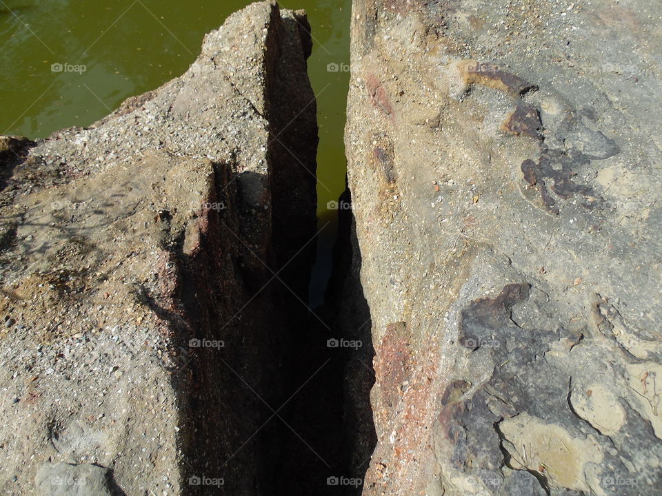 split rock. This is the place where I was standing while taking some photos.