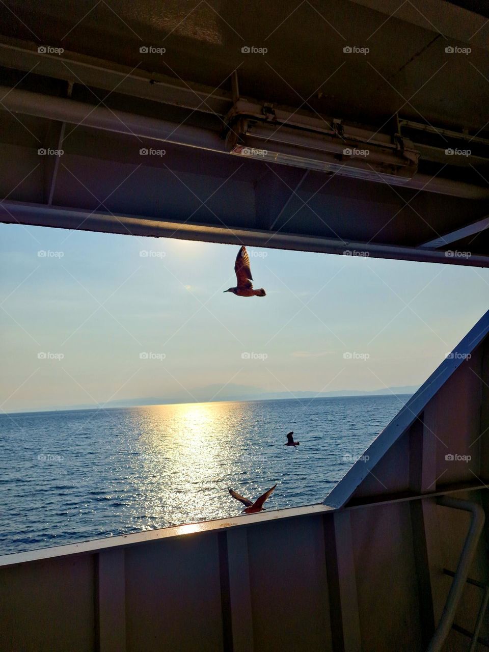 ferry ride on the Aegean Sea