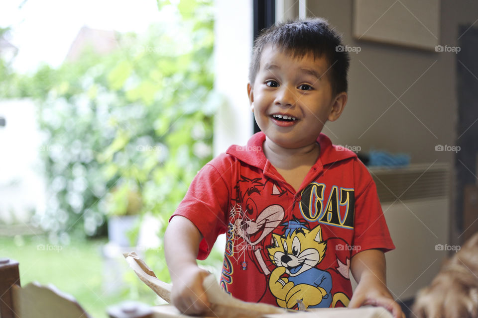 Smiling cute boy