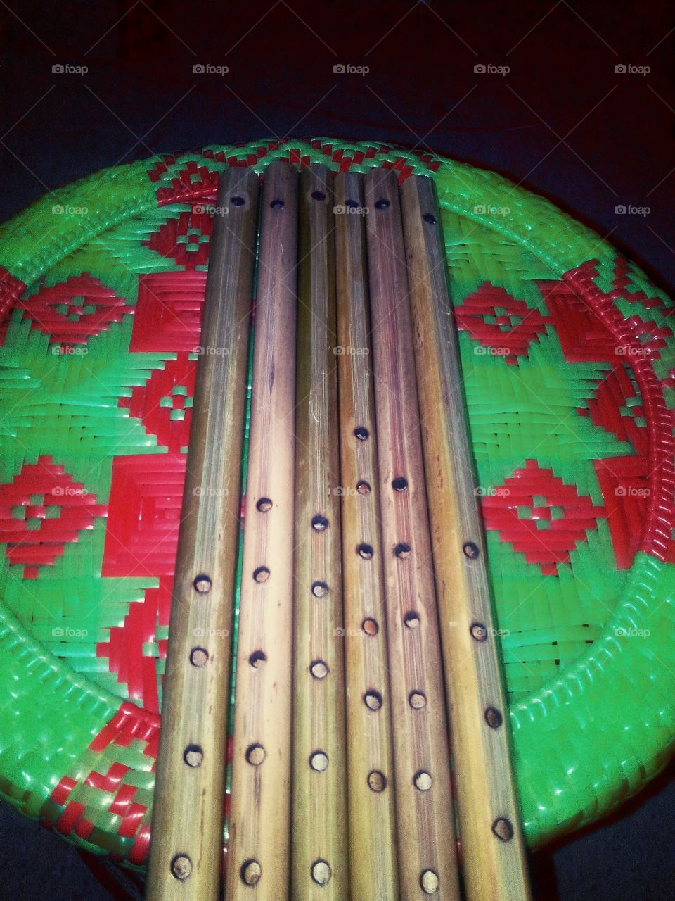 Flute made by bamboo
