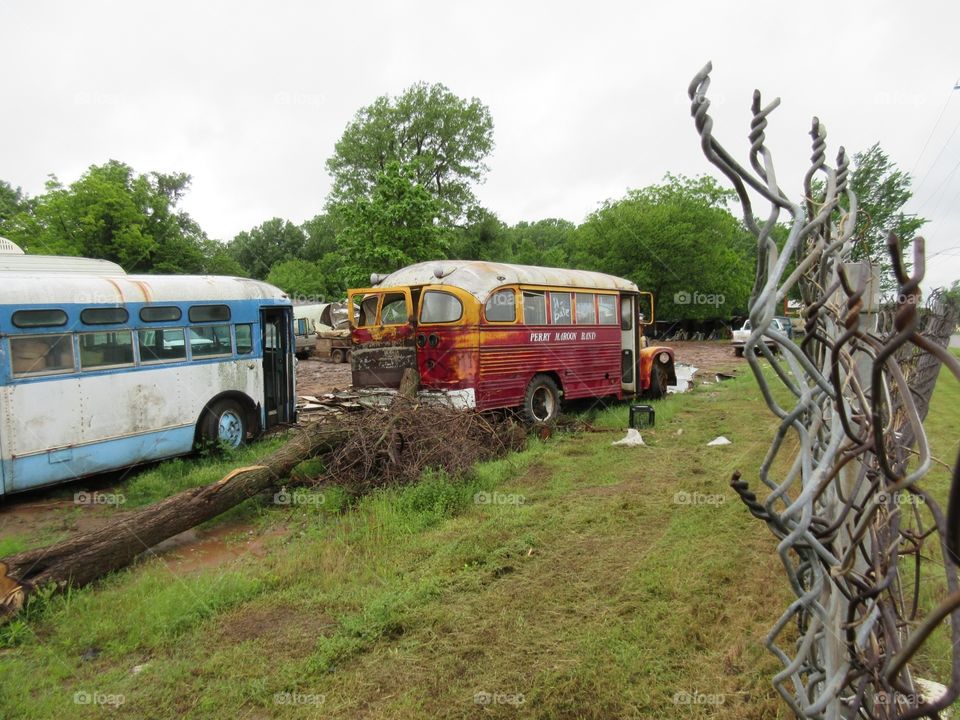 Old Buses. Old bus