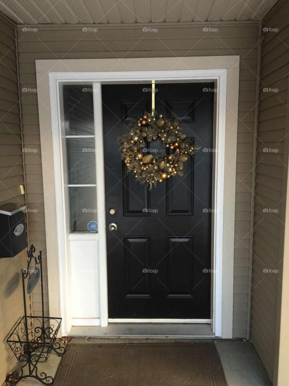 Front door during Christmas season! 