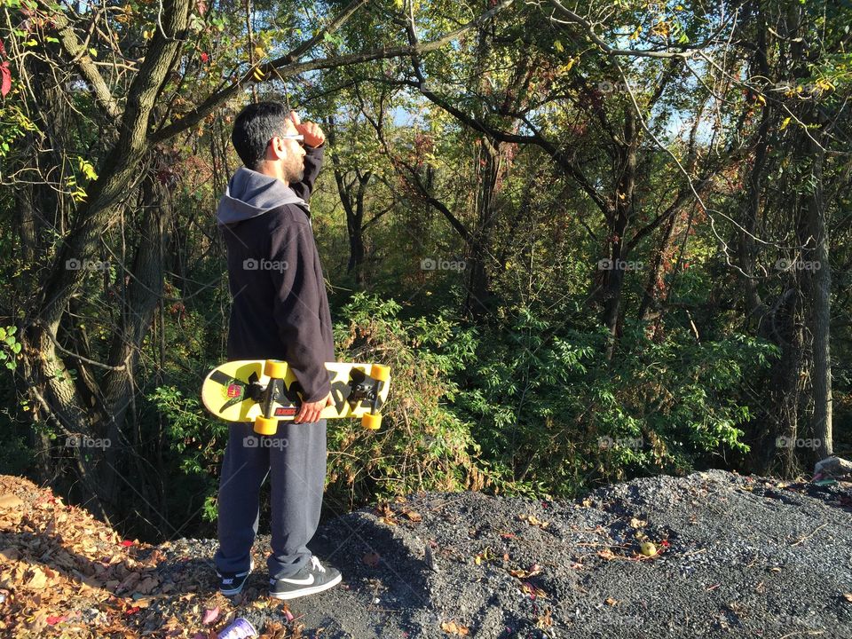 He's the man . Hiked up to cliff in Easton, Pa
