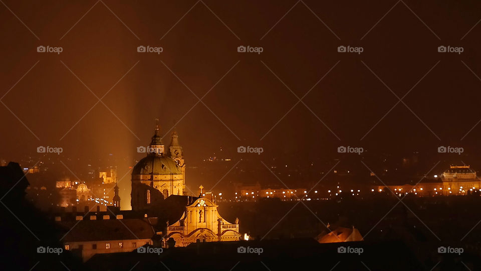 Nightview over Prag 