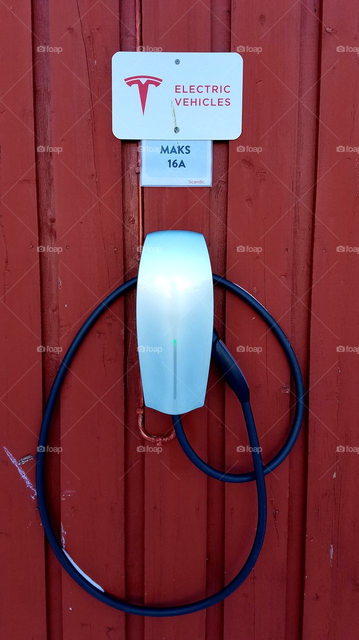 Tesla electric car charger