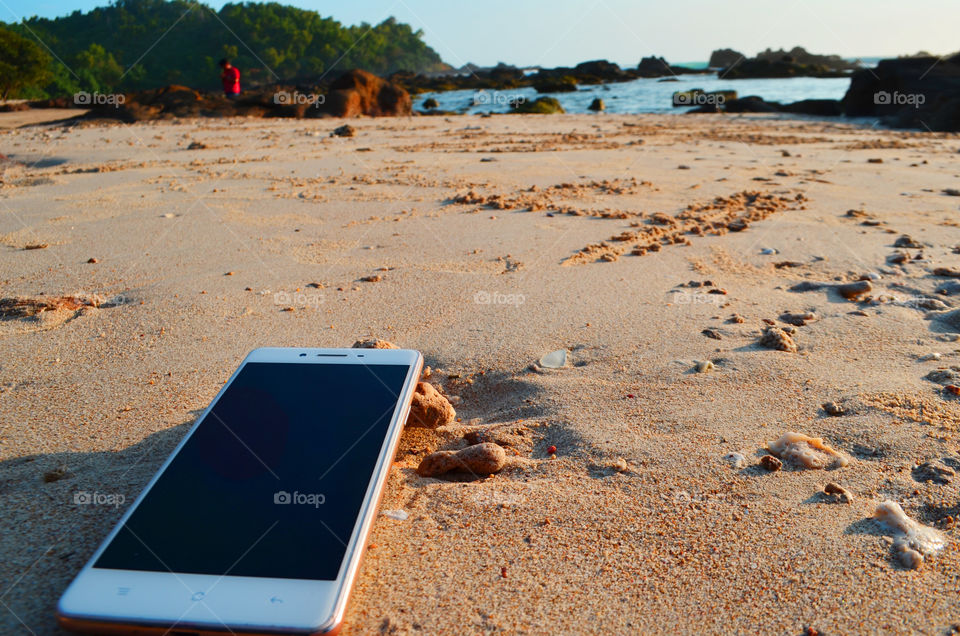 Smartphone & pantai