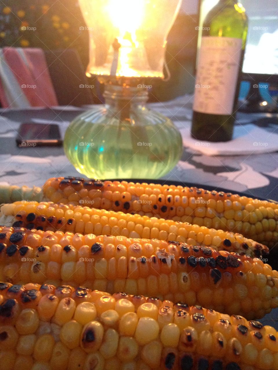 Delicious corn for aperitif