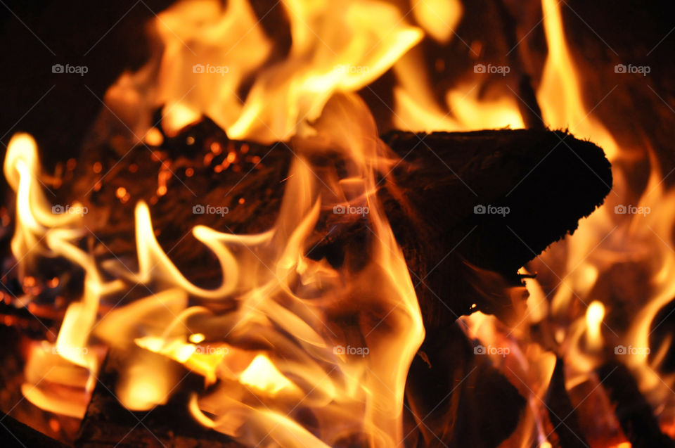 outdoors wood orange fire by refocusphoto