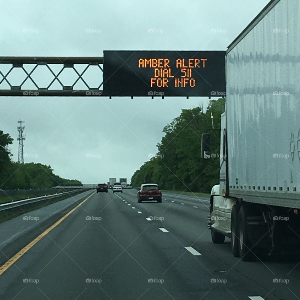 AMBER ALERT on the Highway!