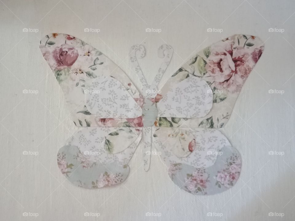a floral butterfly