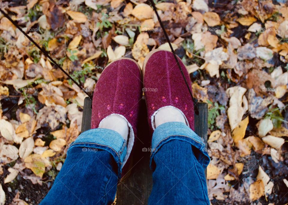 Swinging in Fall