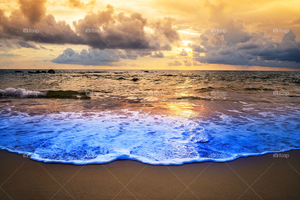 Sunset, Beach, Water, Sea, Ocean