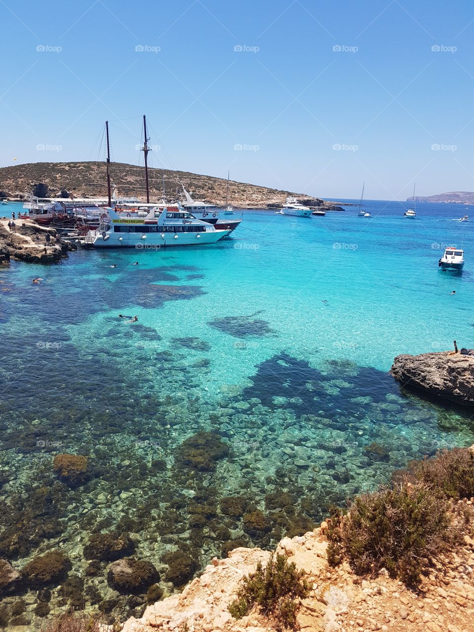 Blue lagoon, Comino Island, Malta