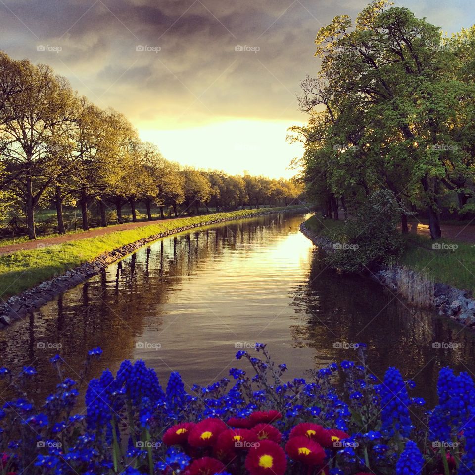 Stunning view from Lilla Sjötullsbron, Djurgården, Stockholm 