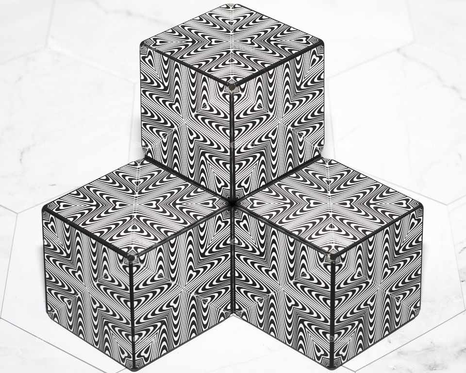 Geometric Magic Cube; White