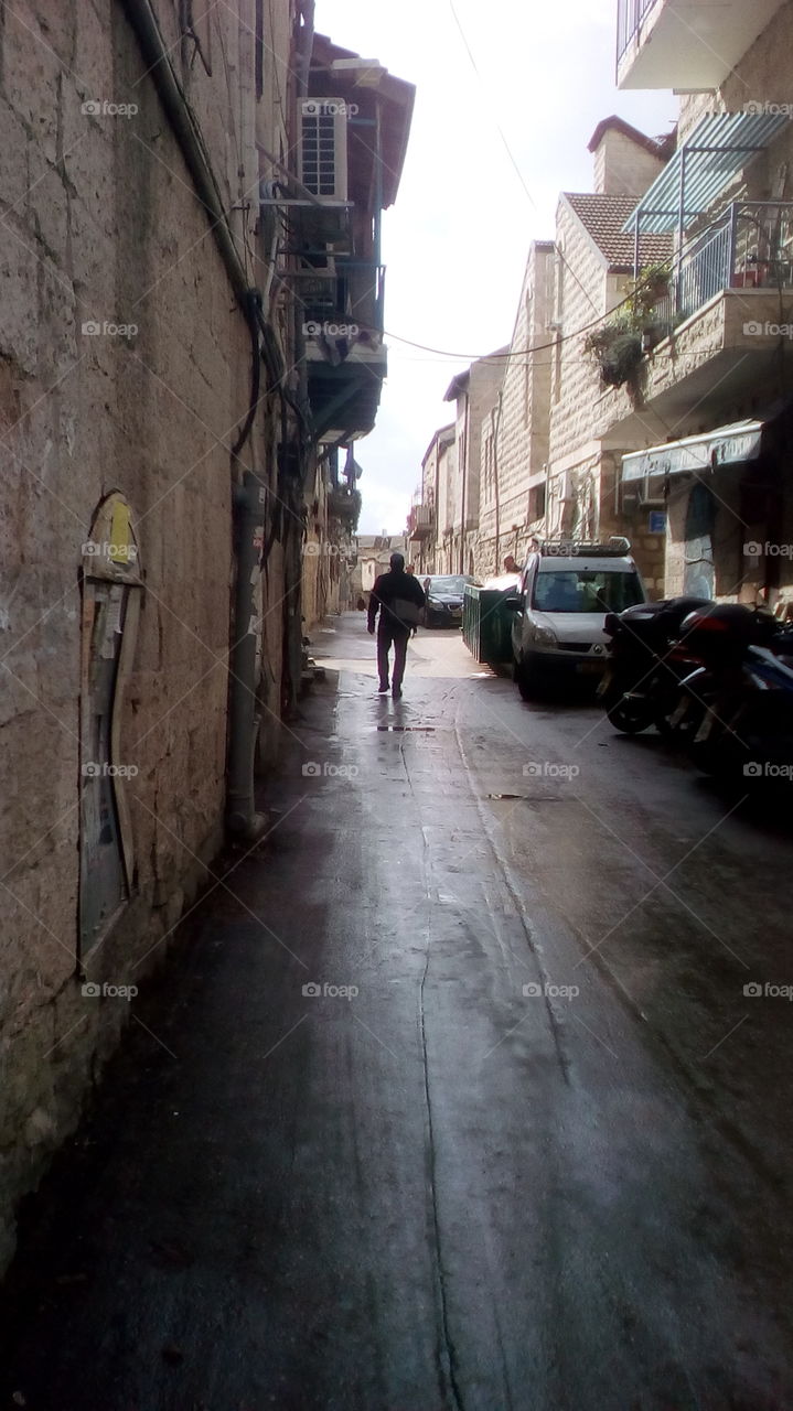 Old town street in Jerusalem