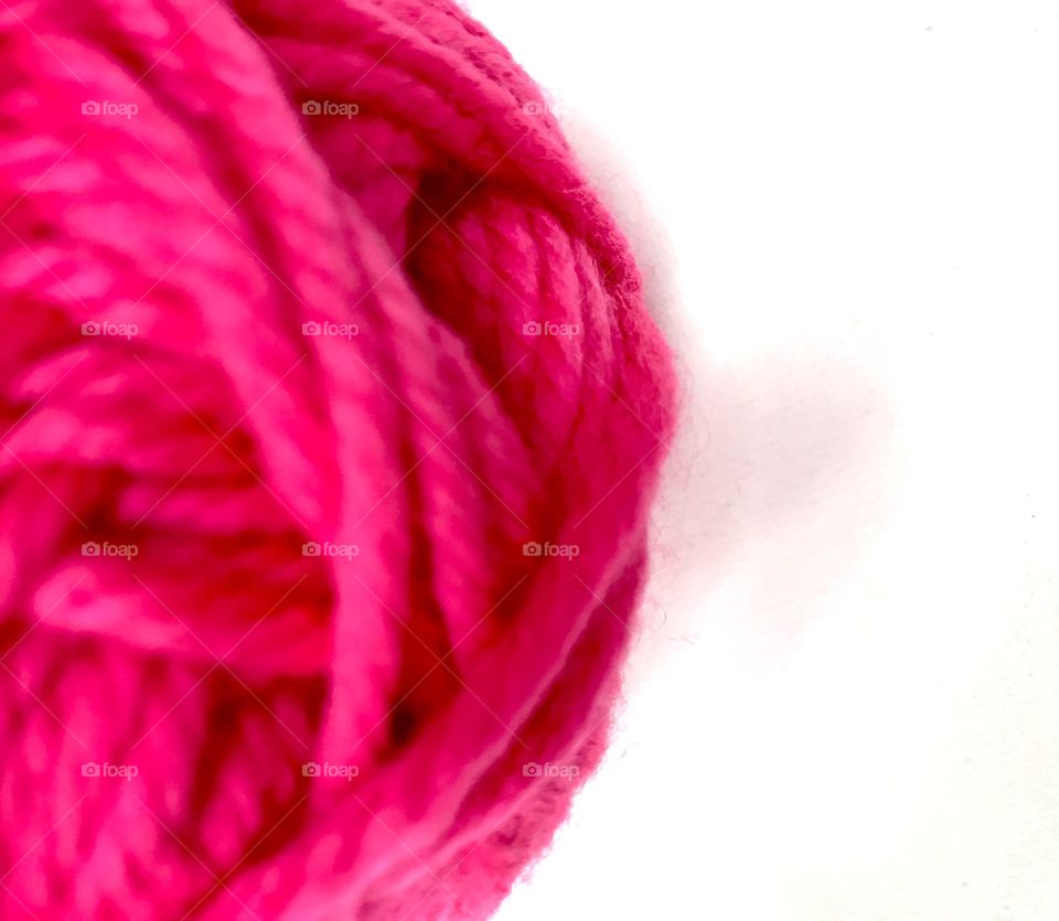 Hot Pink Ball of Yarn