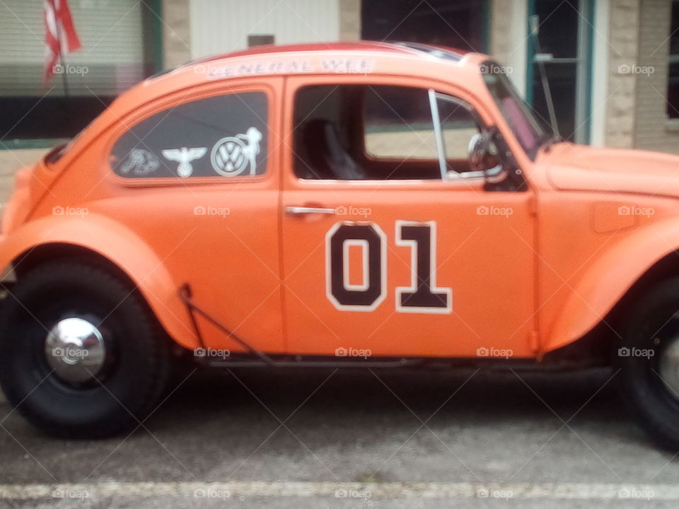 the General Lee of vw's here at the car show. not sure if it would out run anything!