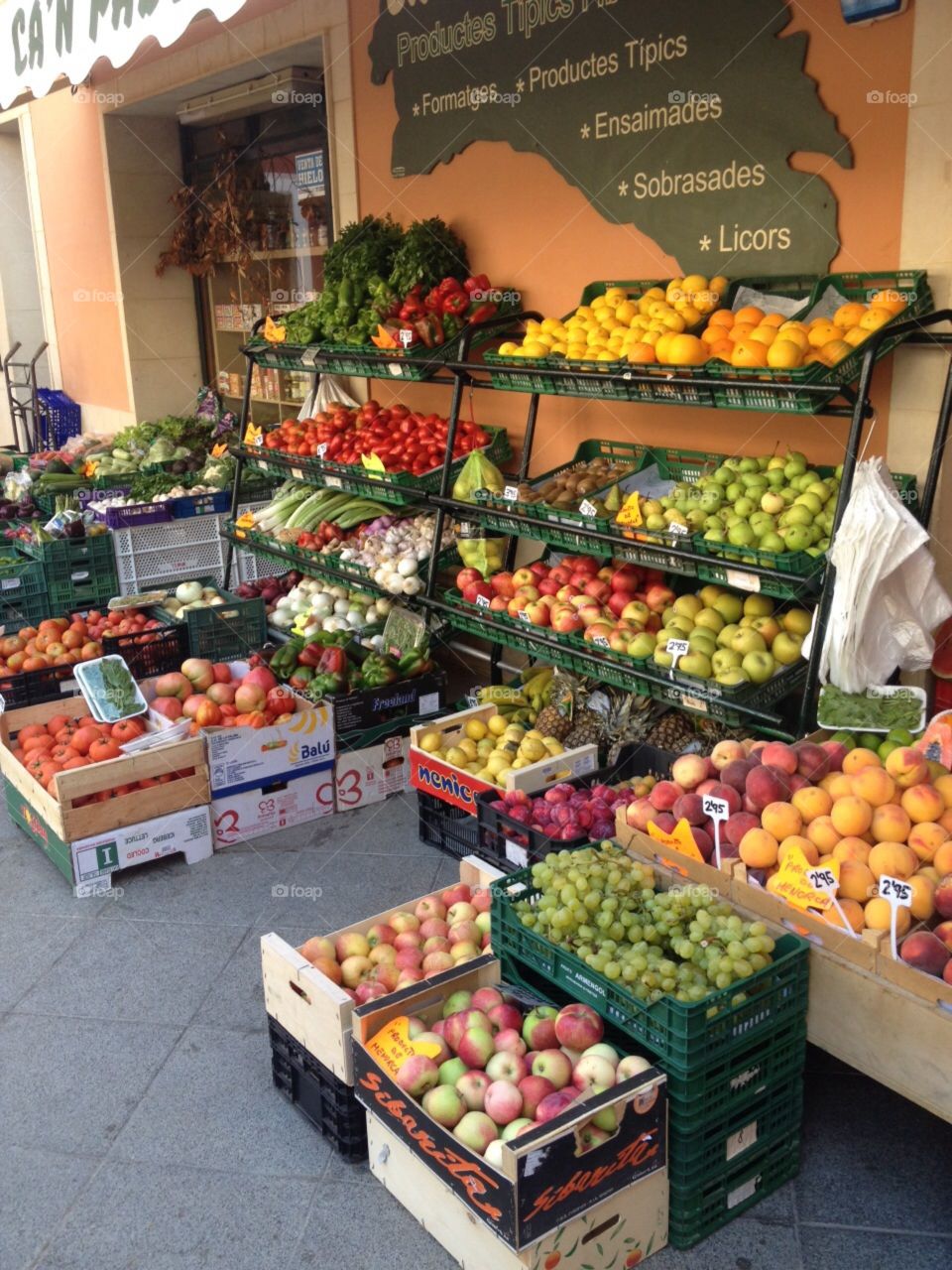 The market . The market at Menorca, Island. Delicious!