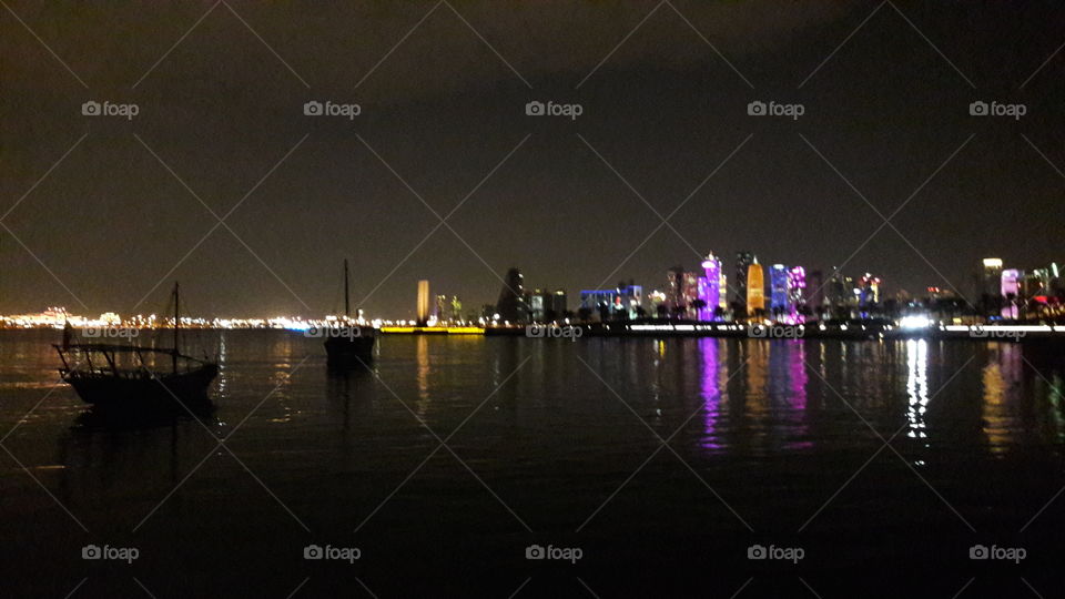 Doha at night
