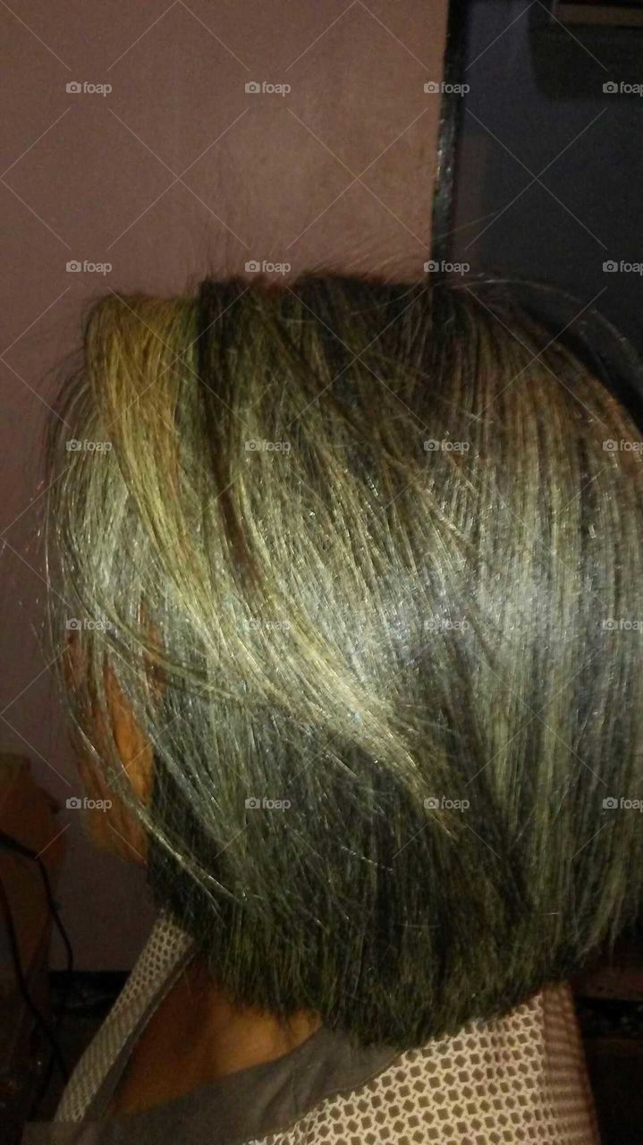 Otra foto desde otro ángulo para que se detalle mejor el acabado del secado del cabello
