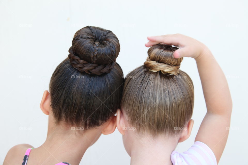Ballet Buns. The perfect little ballet buns on two little princesses 
