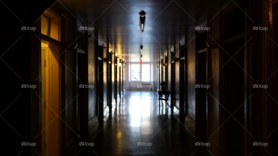 hallway of the grand seminaire, Montreal, Canada