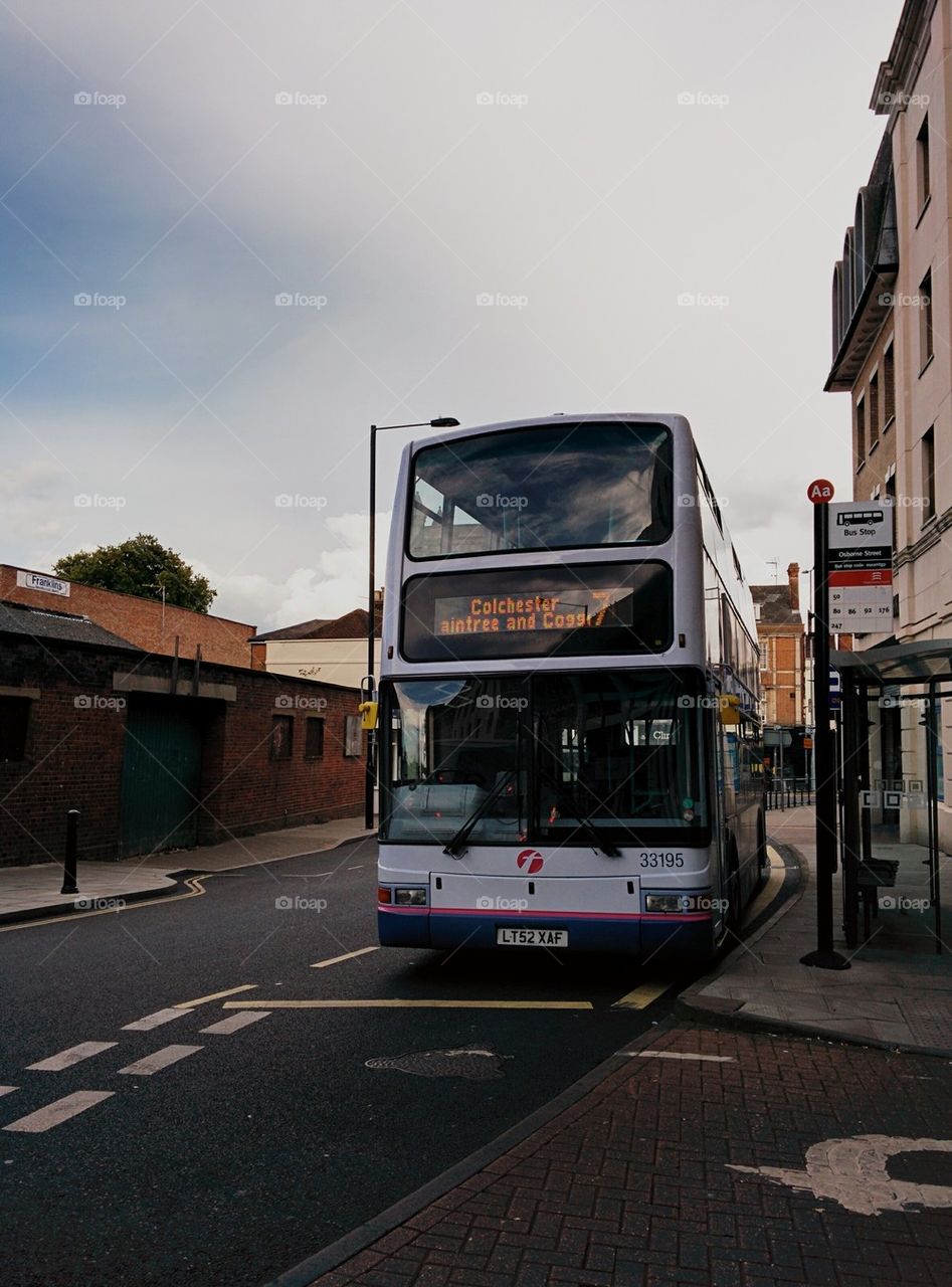 Bus Osborne Road Colchester, UK