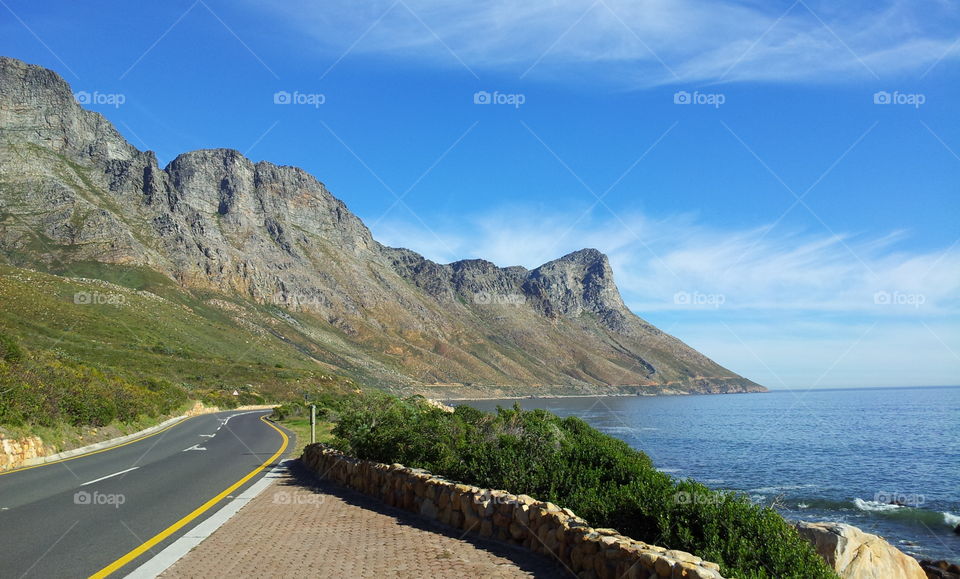 sea and mountains and the pass western cape south africa