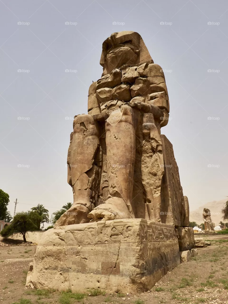 Colosos de memnon estatua de Egipto situada en luxor