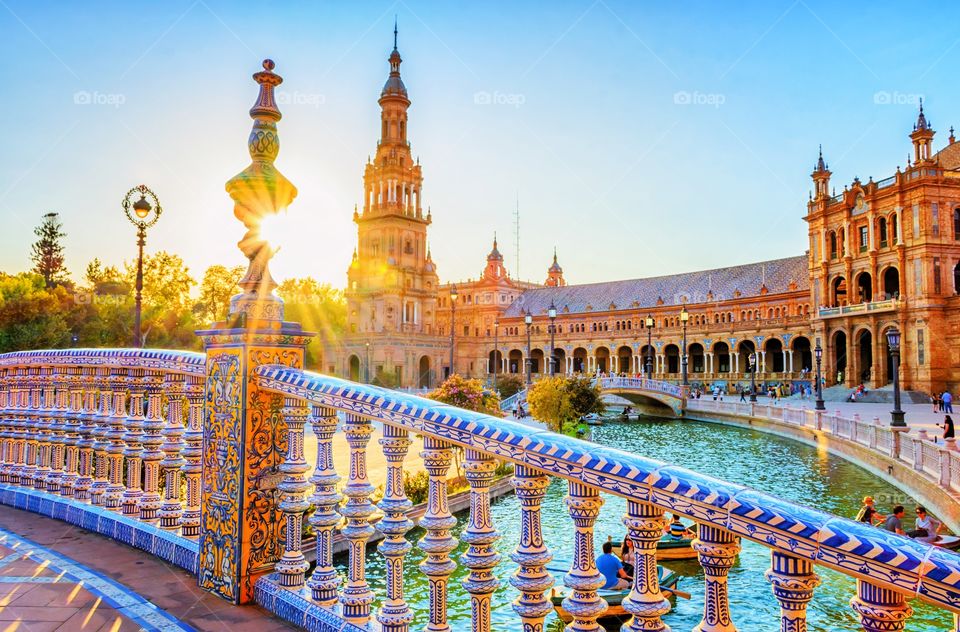 sunset in sevilla