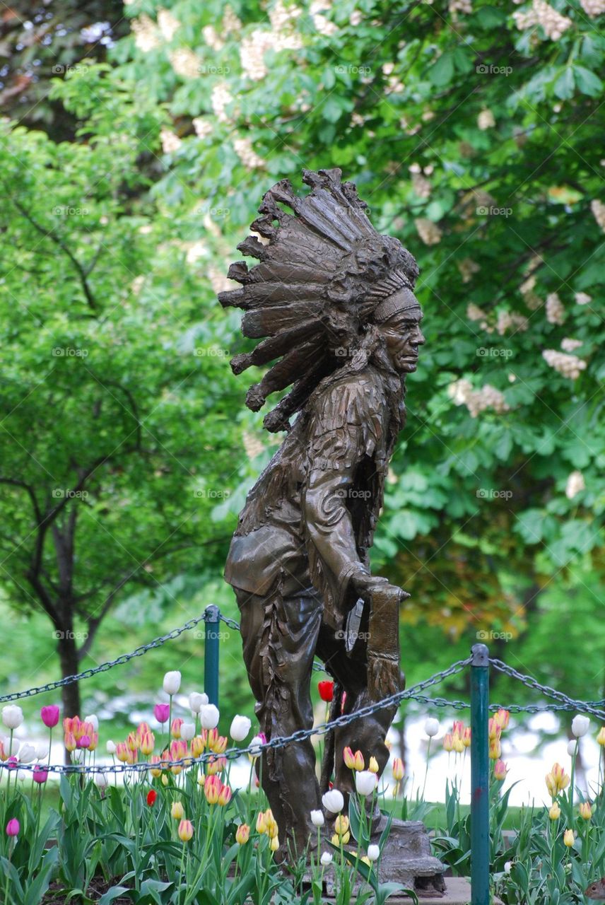 Statue at Niagara Park, New York