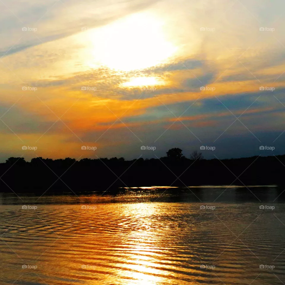 Serene sunset