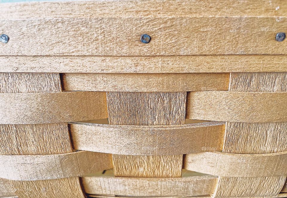 Handmade Longaberger Basket, hand woven baskets, rectangular shapes in baskets, geometric shapes in everyday life, basket weaving skill, rectangles in basket weaving, Longaberger Baskets, vintage baskets