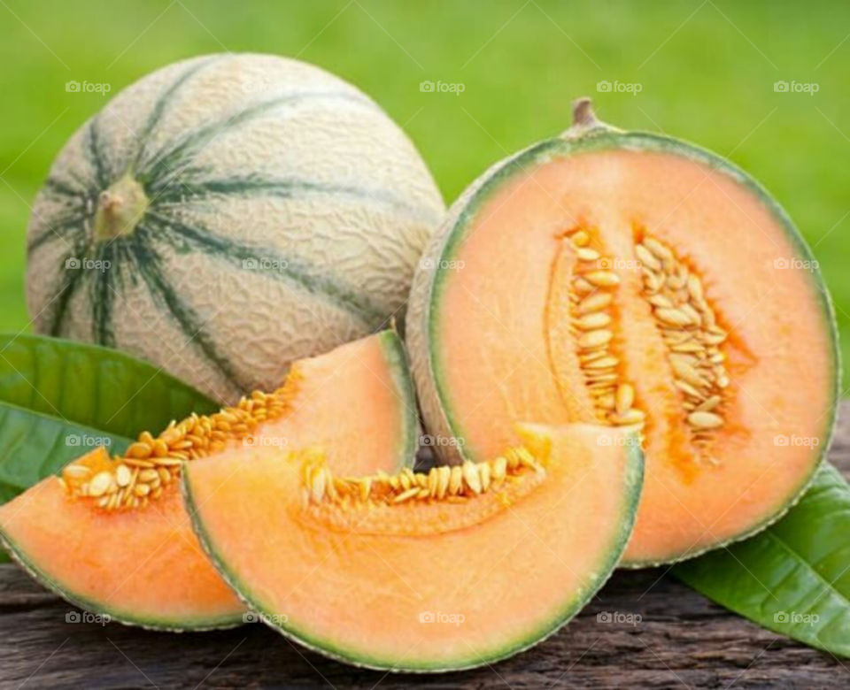 musk-melon is the sweet watery fruit