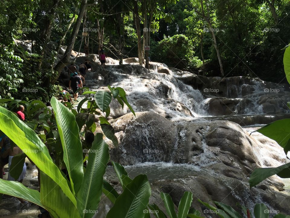 Dunns waterfall in ocho Rios Jamaica 