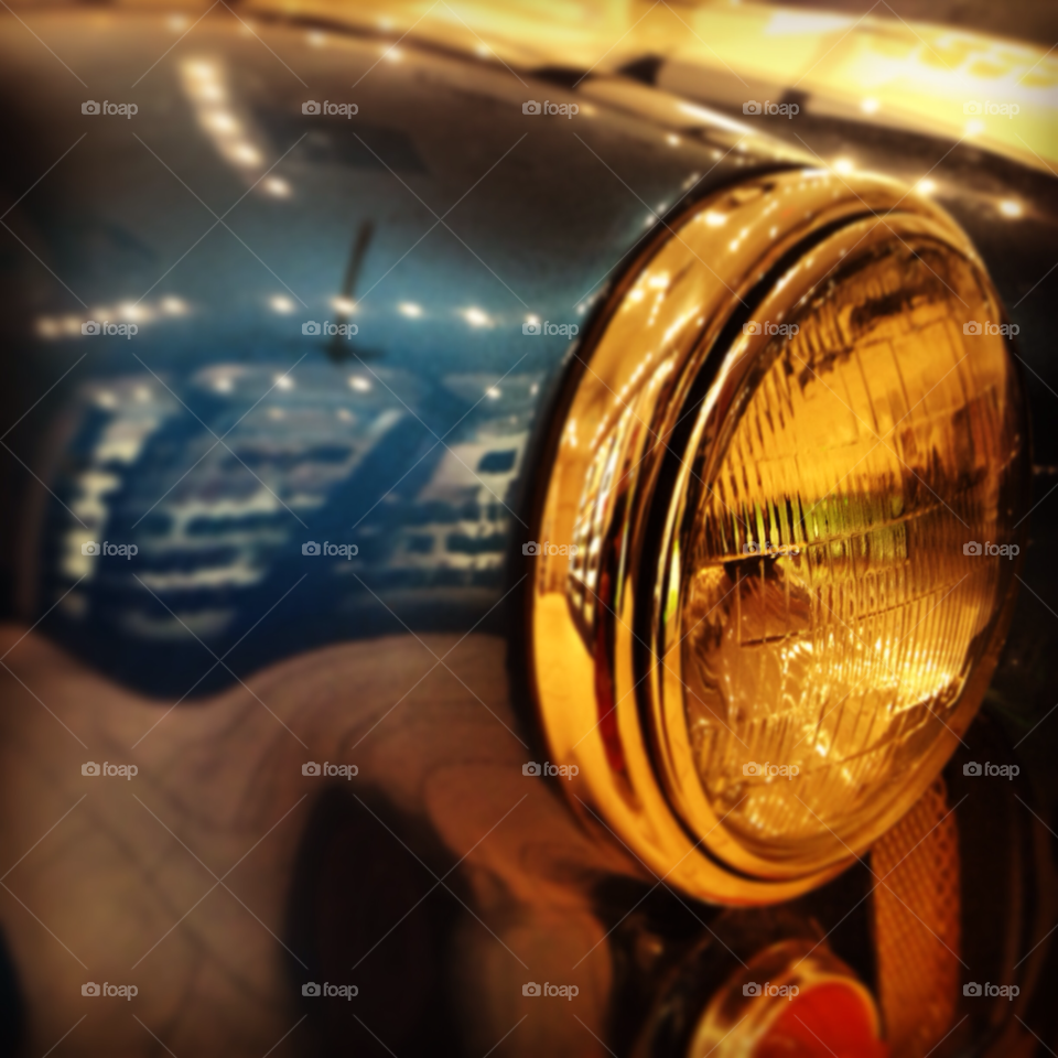 light car blue road by byg