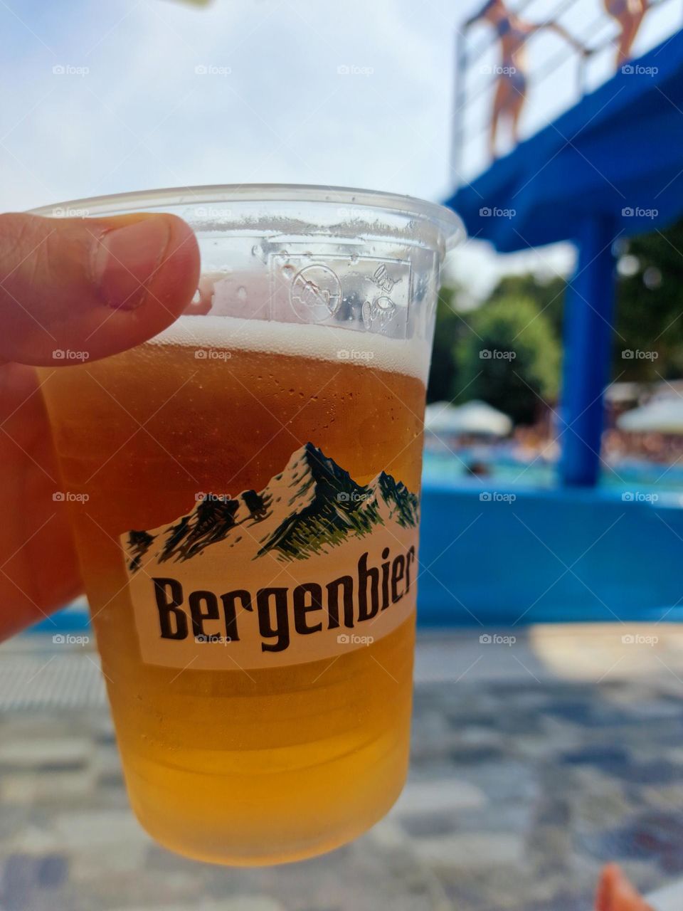 cold beer on a hot summer day