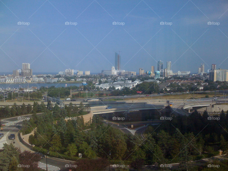 nj shadow view blue sky by michaella