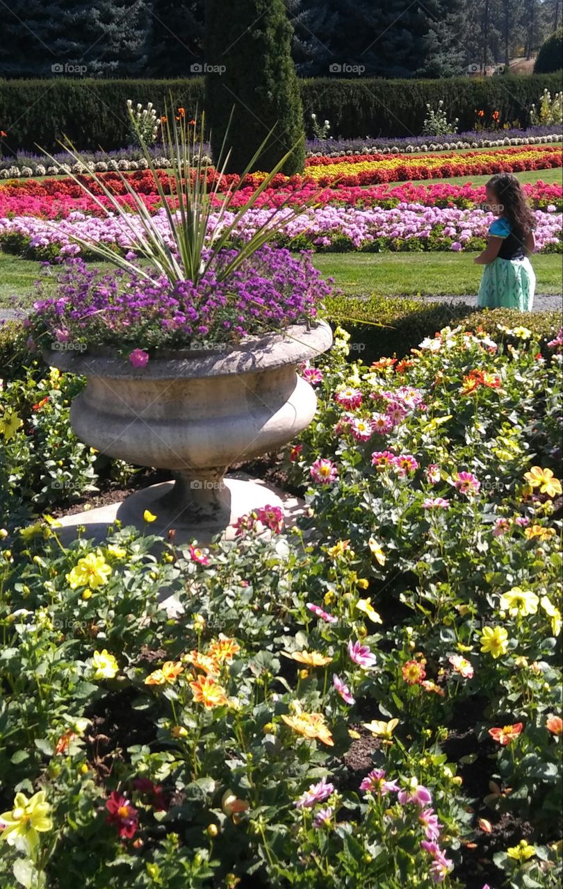 Princess and the Manito Park Flower Gardens