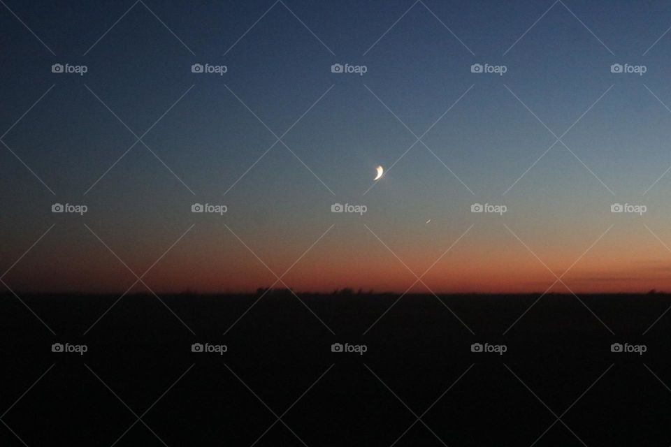 Evening skies in the prairies 