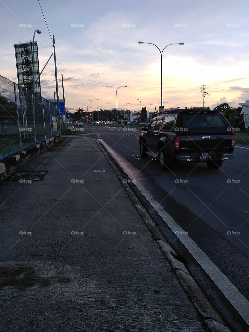 Jalan Damai and Jalan Tuaran, Likas, Kota Kinabalu, Sabah, Malaysia