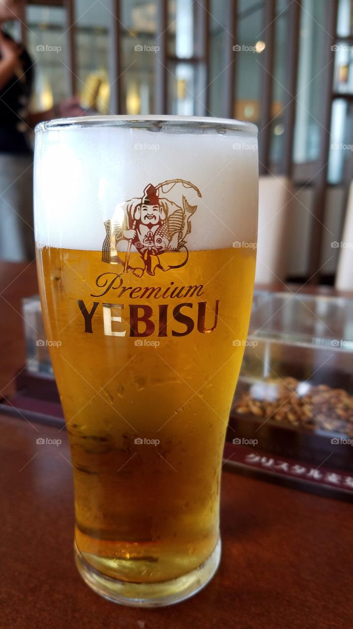 Yebisu Japanese draft beer