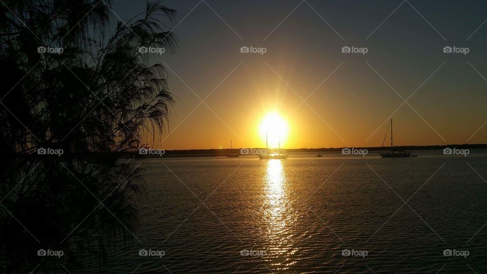 Sunburst over Sailing