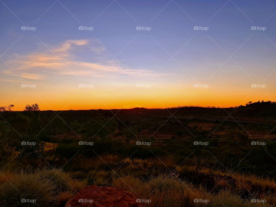 outback sunset