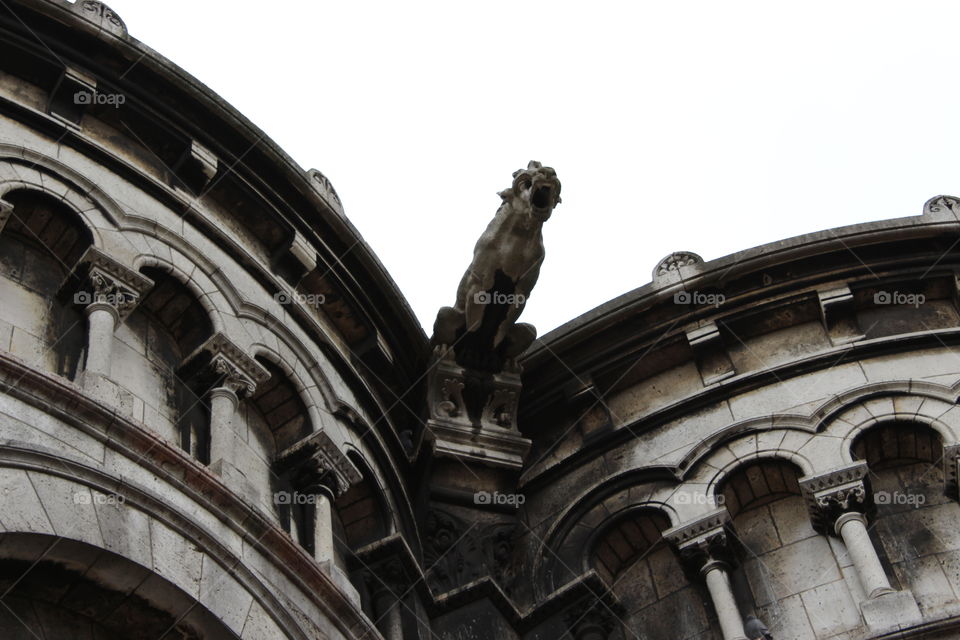 Gothic statue at MONTMATRE.