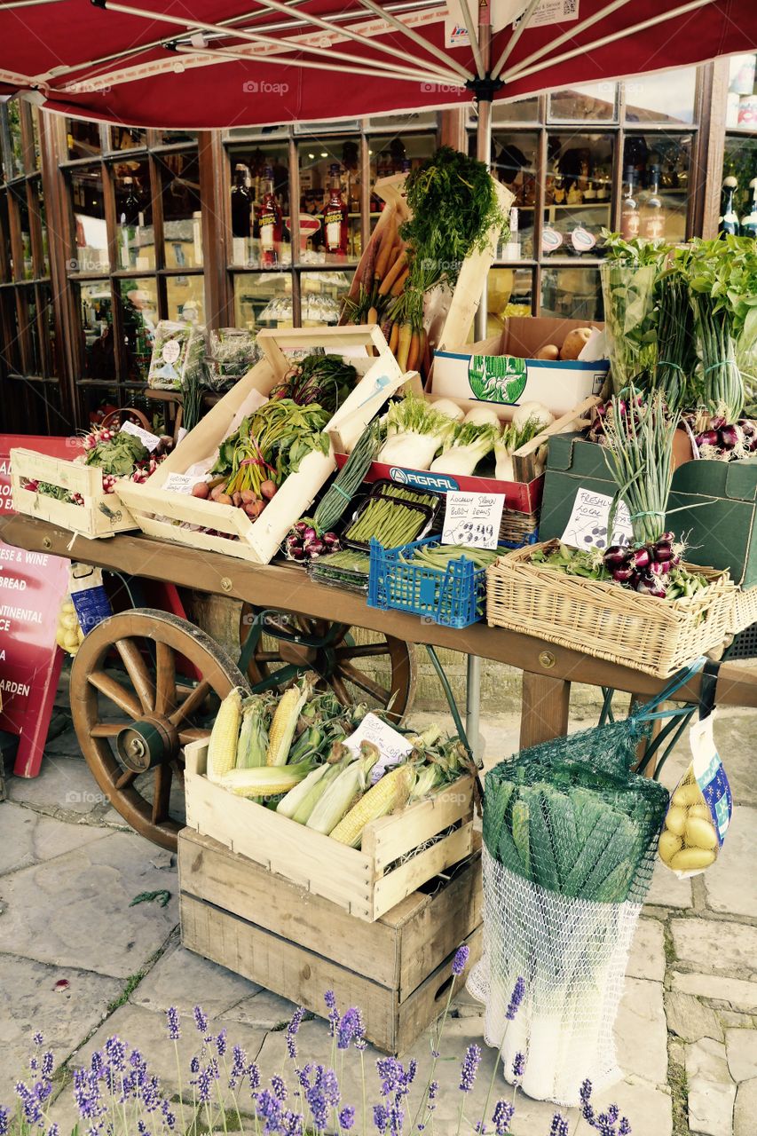 Market. Food store 