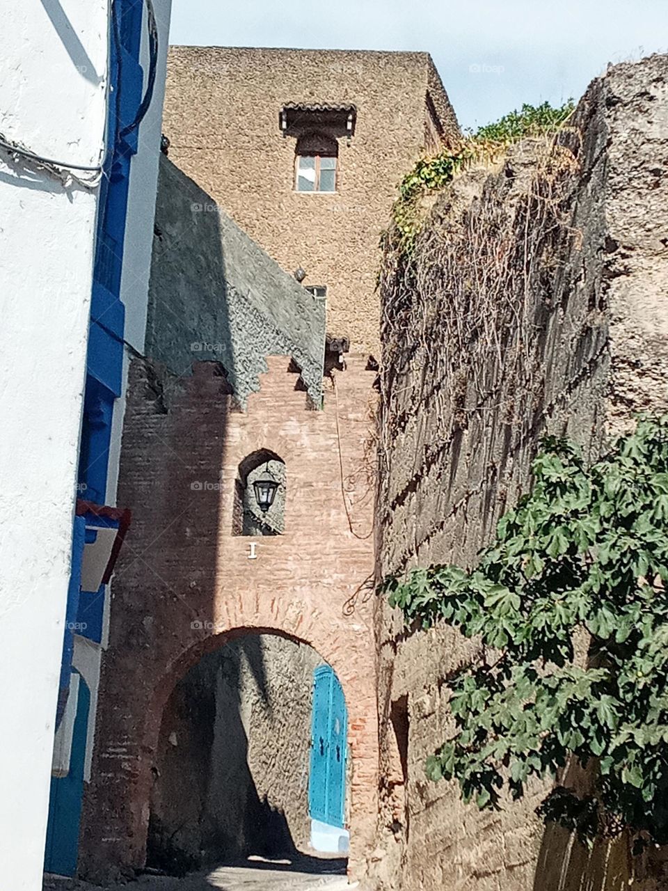 Ancien architecture in chefchaouen city of morocco